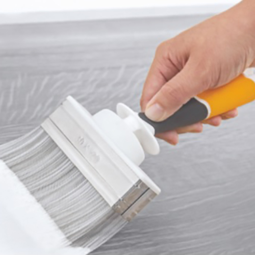 Кисть-Макловица с желтой 3-х компонентной ручкой