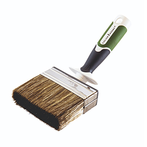 Кисть-Макловица с зеленой 3-х компонентной ручкой