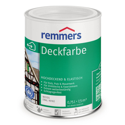 Краска Deckfarbe 100% акриловая шелковисто-матовая 